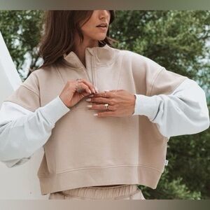 Helen Owen x Feat Half Zip - Tri Colorblock